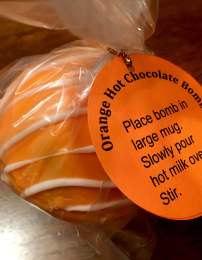 Orange Hot Chocolate Bomb