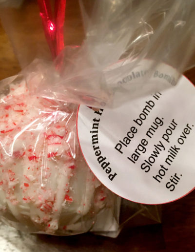 Peppermint Hot Chocolate Bomb